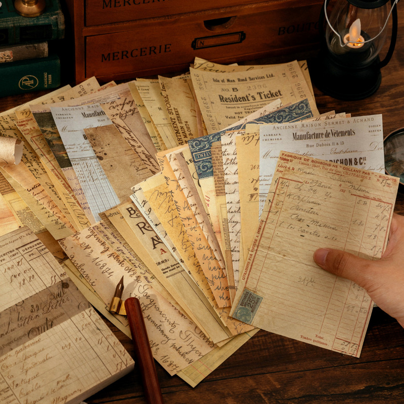 100 листов винтажная бумага IN – обзор и цена Ink Blotter Paper